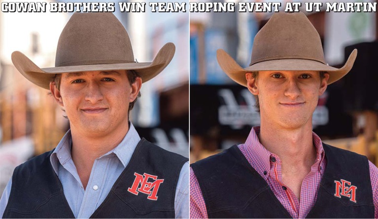 EMCC’s Cowan brothers earn year’s fourth team roping title to lead Lions at UT Martin rodeo
